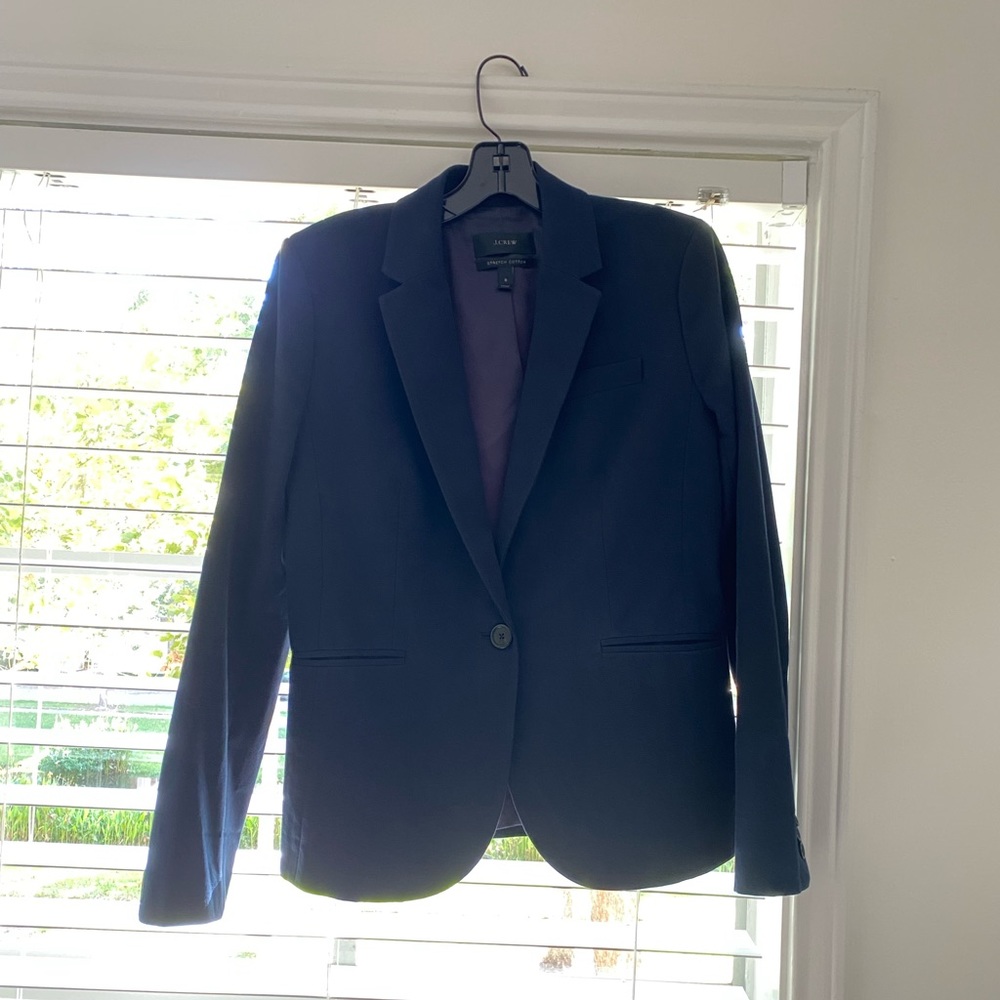 J Crew navy blue blazer. Size 8